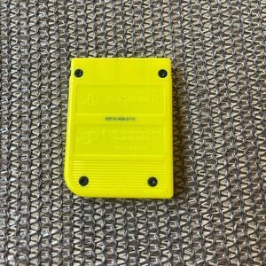 Playstation 2 Memory Card 8MB MagicGate YELLOW NYKO BRAND for Sony PS2 Console